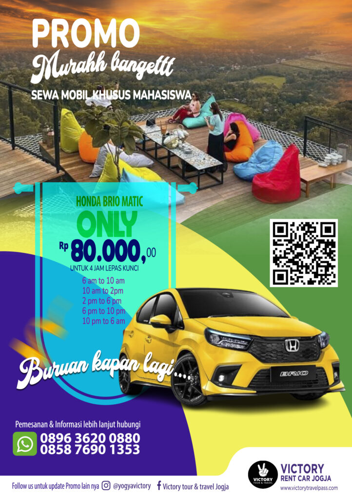 Promo sewa mobil khusus mahasiswa